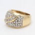 Bague d'occasion en or 18k avec zirconias cubiques