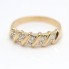 Bague d'occasion en or 18k avec zirconias cubiques