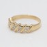 Bague d'occasion en or 18k avec zirconias cubiques