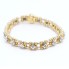 Bracelet d'occasion en or bicolore 18k avec diamants