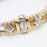 Bracelet d'occasion en or bicolore 18k avec diamants