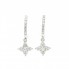 Boucles d'oreilles en or blanc et diamant Lab. Neuves