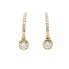 Boucles d'oreilles en or jaune et diamant Lab. Neuves