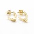 Boucles d'oreilles en or jaune et diamant Lab. Neuves