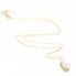 Collier en or jaune avec diamant Lab. Neuf