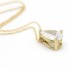 Collier en or jaune avec diamant Lab. Neuf