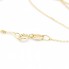 Collier en or jaune avec diamant Lab. Neuf