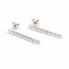 Boucles d'oreilles en or blanc avec diamants Lab. Neuves