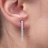 Boucles d'oreilles en or blanc avec diamants Lab. Neuves