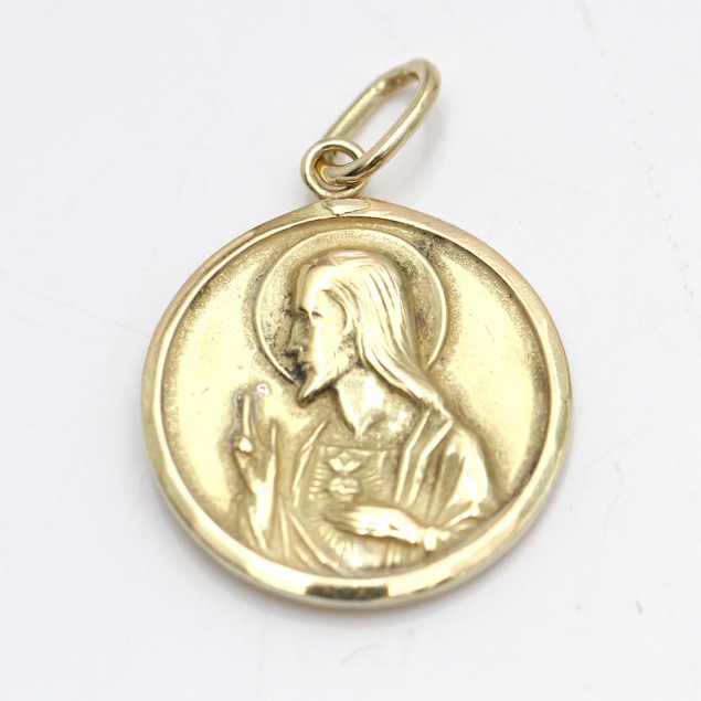 Médaille du scapulaire en or 18k...