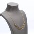 Collier d'occasion en or 18k avec perles et zircons