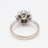 Bague rosette en or blanc 18k avec diamants seconde main