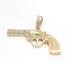 Pendentif revolver en or 18 carats seconde main en zircone