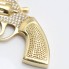 Pendentif revolver en or 18 carats seconde main en zircone