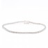 Bracelet Riviere en or blanc et diamants. Neuf