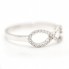 Bague INFINITY en or blanc et diamants Nouveau