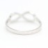 Bague INFINITY en or blanc et diamants Nouveau