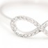 Bague INFINITY en or blanc et diamants Nouveau