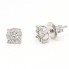 Boucles d'oreilles Rosette en or et diamants. Neufs