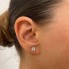 Boucles d'oreilles Rosette en or et diamants. Neufs