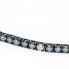 Bracelet Riviere Diamants bleus et blancs. Neuf