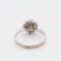 Bague rosette en or 18k avec diamants seconde main