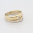 Bague d'occasion en or bicolore 18k avec diamants