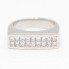 Bague d'occasion en or blanc 18k avec diamants