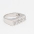 Bague d'occasion en or blanc 18k avec diamants