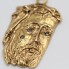 Colgante rostro de Cristo de oro 18k con circonitas 2ª mano