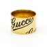 Bague de la collection ICON PRINT de GUCCI en or jaune.