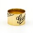 Bague de la collection ICON PRINT de GUCCI en or jaune.