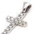 Pendentif CROIX en diamants et or blanc