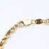 Pulsera tipo cordón semi hueco de oro 18k de segunda mano