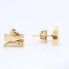 Boucles d'oreilles en or 18k avec diamants seconde main