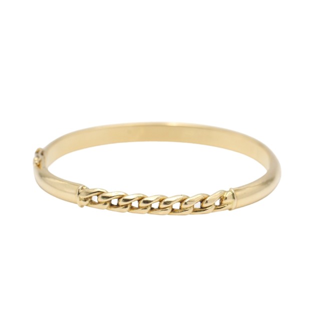 Brazalete eslabones de oro 18k de...