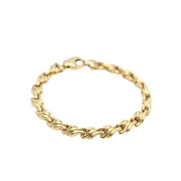 Pulsera articulada de oro 18k de...