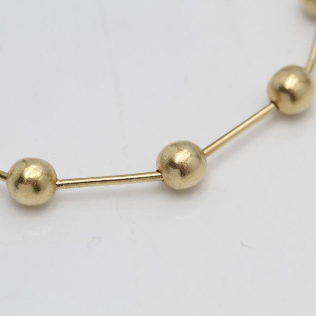 Pulsera bolas de oro 18k de segunda mano