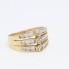 Bague d'occasion en or 18k avec zirconias cubiques