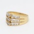 Bague d'occasion en or 18k avec zirconias cubiques