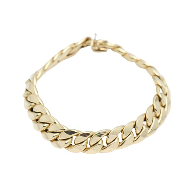 Bracelet barbe creuse en or 18k...