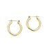 Boucles d'oreilles ovales en or 18k d'occasion