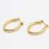 Boucles d'oreilles ovales en or 18k d'occasion