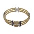 Bracelet semi-rigide en or 18k avec diamants et saphirs