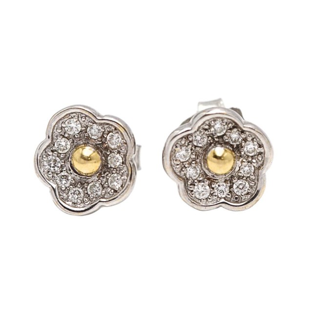 Boucles d'oreilles fleurs TOUS en or...