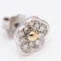 Boucles d'oreilles fleurs TOUS en or 18k avec diamants seconde main