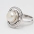 Bague d'occasion en or blanc 18k avec perle