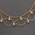 Collier d'occasion en or 18k avec perles et zircons