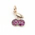 Pendentif DODO CHERRY en or rose et rubis