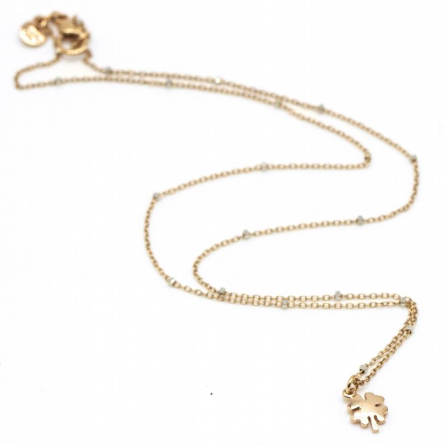 DODO Collier Trebol en or rose